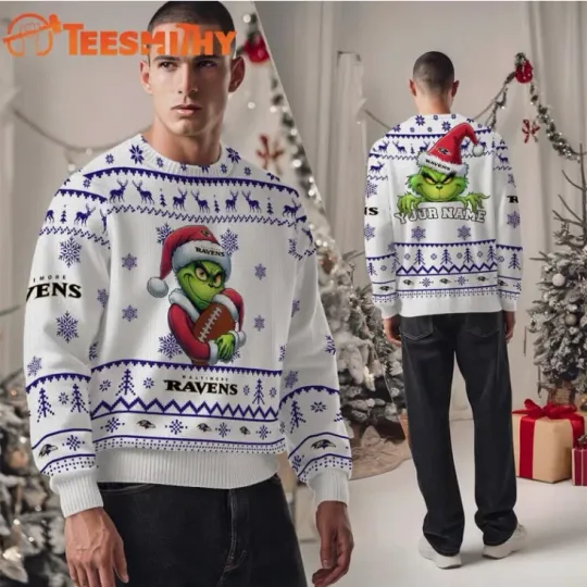 Discover Ravens funny character Santa Hats Ugly Christmas Sweater Gift For Christmas