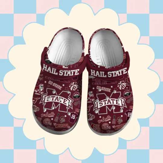 Discover Unisex Red Sandals MississippiStateBulldogs Sport Clogs