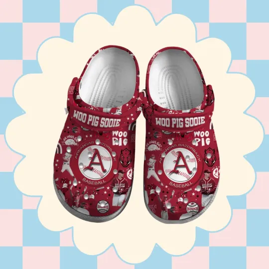 Discover ARRazor.backs Red Woo Pig Sooie Sport Clogs