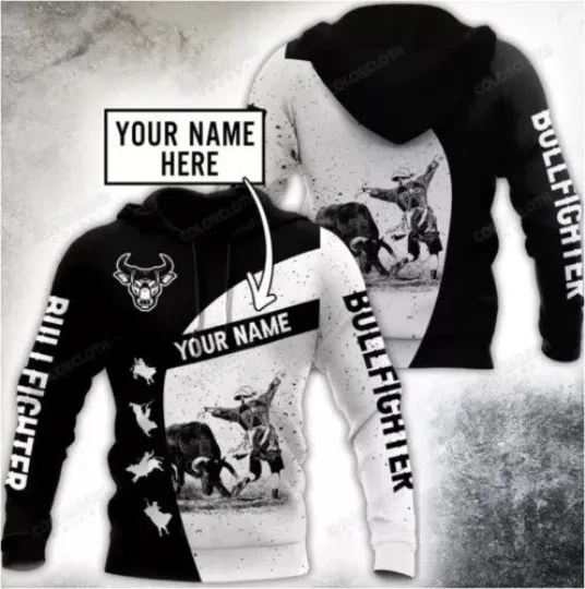 Discover PERSONALIZED BULLFIGHTER HOODIE 3D GLC051654