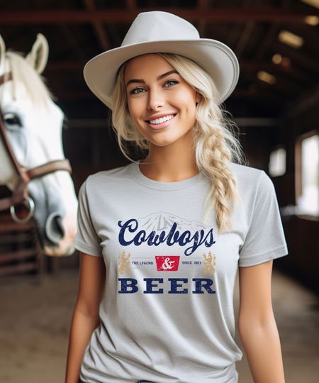 Discover CCOORS Cowboy Shirt, CCOORS shirt, CCOORS drink Shirt, Unisex Jersey shirt, Cowboy shirt, Gift for mom, Gift for dad