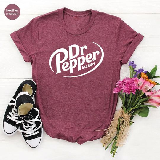 Discover Dr Pepper Est 1885 Shirt, Dr Pepper Soda Lover Gift, Dr Pepper Logo Shirt, Dr. Pepper Crewneck T-shirt, Dr. Pepper Classic Shirt