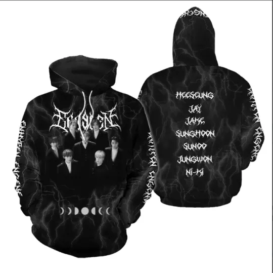 Discover Enhypen Kpop 3D Hoodie