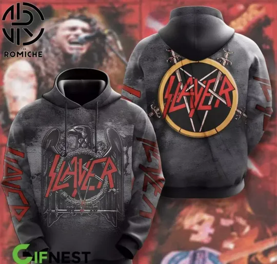 Discover Rock Band Slayer 3D Hoodie GLC054039