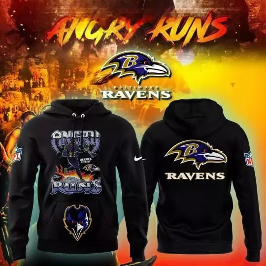 Balti.m0re Ravens The Winner Of Angry Runs Derrick Henry Hoodie 3D GLC058329