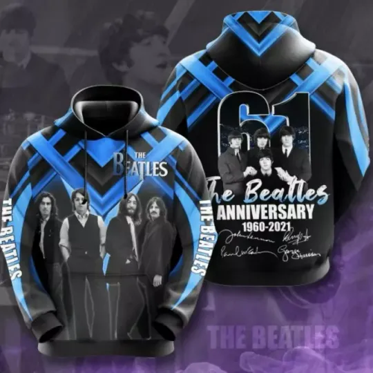 The Beatles 61th Anniversary hoodie 3d, all printed color hoodie 3d GLC061644