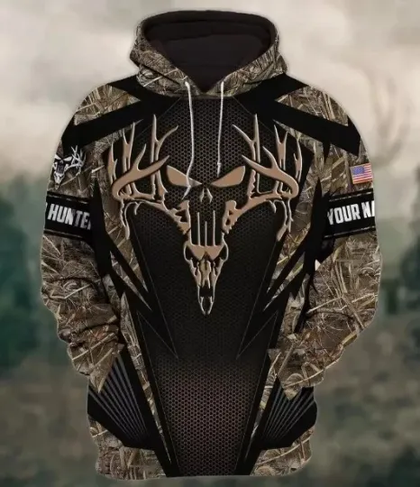 Discover Customized 3D Hunting Hoodie Pullover Deer Hunting Hoodie GLC053511