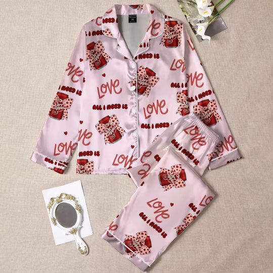 Discover Dr Pepper Pink Coquette Bow 2 Sides Pajamas Set for Women, Dr Pepper Lover Pjs, Dr Pepper Est. 1885 Sweatshirt, Pink Bow Dr Pepper Pajamas
