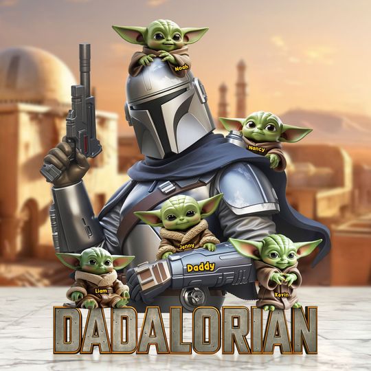 Dadalorian Plaque - Personalized Gifts For Dad