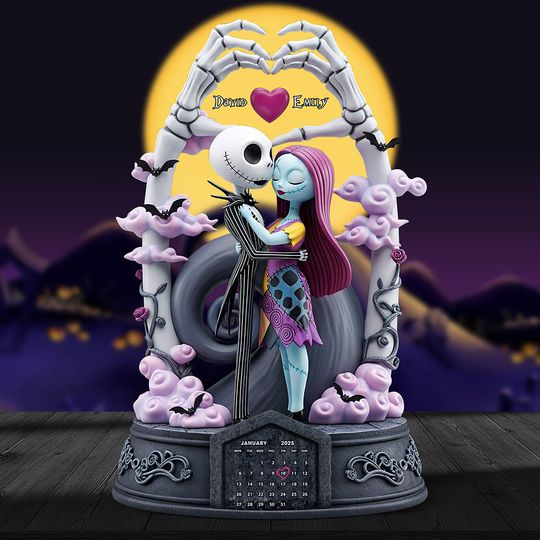 Discover Spooky Love Acrylic Plaque - Personalized Gifts For Couple