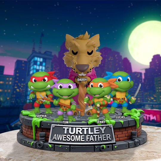 Discover Personalized Gift For Dad  Acrylic Plaque- Turtle Awesome Father