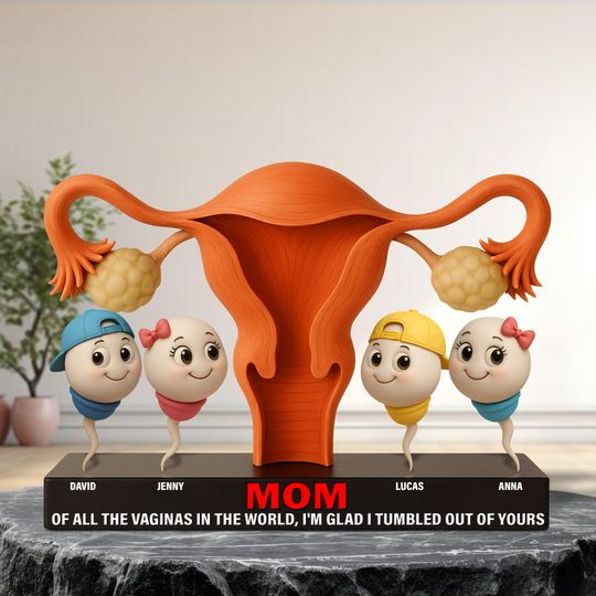 Discover Funny Sperm Plaque Personalized Gifts For Mom