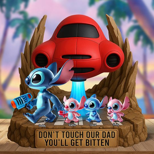 Discover Blue Monster Acrylic Plaque - Personalized Gifts For Dad