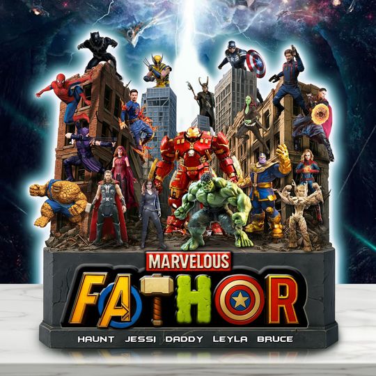 Discover Hero Force Dad Acrylic Plaque - Personalized Gifts For Dad