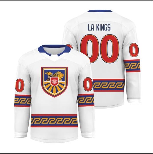 Personalized Los Angeles King X 2025 Armenian Heritage Hockey Jersey