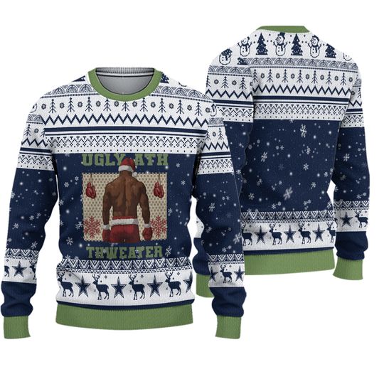 Ath Thweater Boxing Mike Tyson Ugly Christmas Sweater