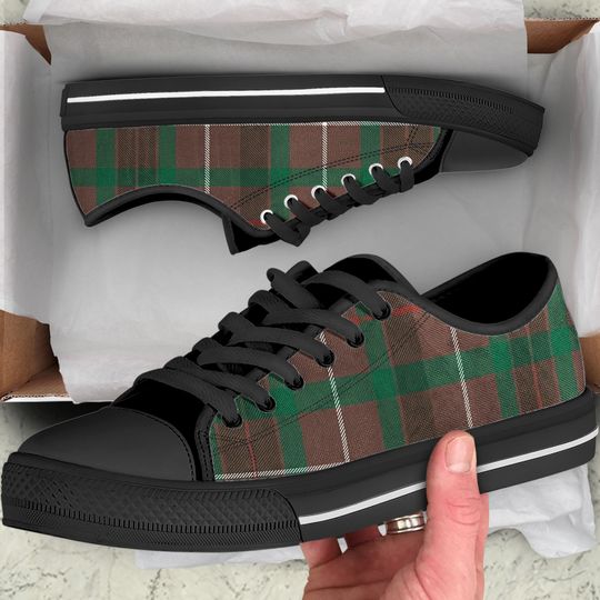 Tartan Sneakers Canvas Shoes for Women Comfortable Memory Foam Footwear Fashionable Casual lace up trainers All Year Round Gift For Her