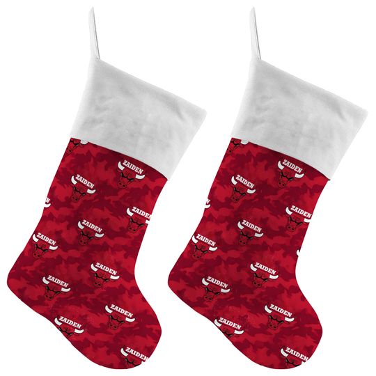 Chicago Bulls Christmas Stocking Handmade Ready to Personalize