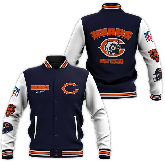 Chicago Football Bears Baseball Jacket