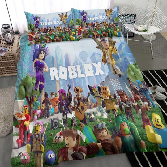 Game Roblox Cosplay Bedding Set Doona Cover Without Filler
