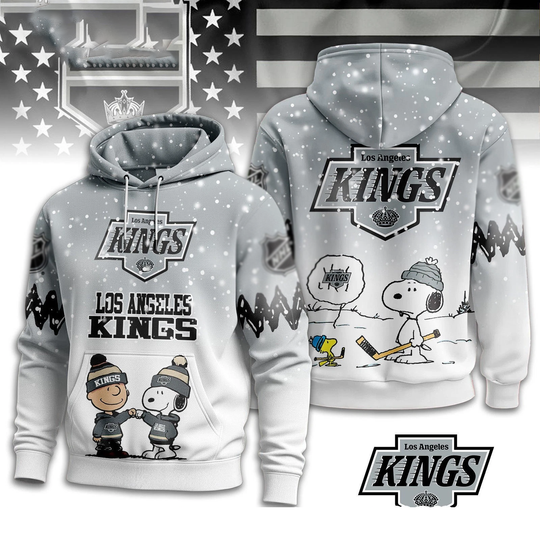 Peanuts Los Angeles Kings Snoop All Over Print 3D Hoodie