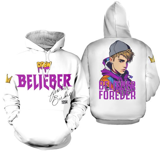 Justin Bieber 2026 Justice World Tour 3D Hoodie