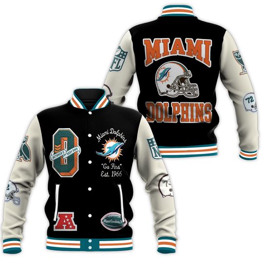 Miami Dolphins Men's Vintage Varsity Jacket