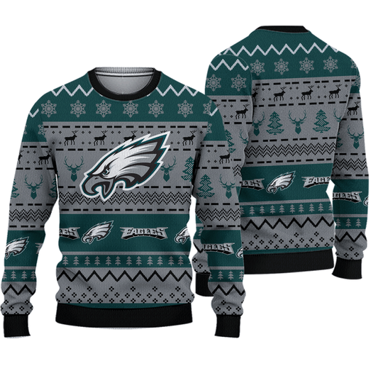 Philadelphia Eagles football Ugly Sweater Christmas Funny Gift For Fans All Size