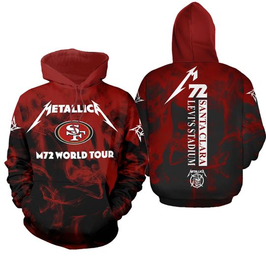 San Francisco Metal Band World Tour 49ers All Over Print 3D Hoodie