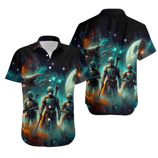 Star Wars Boba Fett Galaxy's Edge Happy Father's Day Gift Dad Hawaiian Shirt