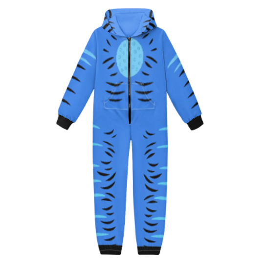 Kpop Demon Hunters Tiger Onesies Jumpsuit, Derpy Tiger Costume Onesies For Men And Women, Derpy Tiger Cosplay Onesies, Blue Tiger Adult