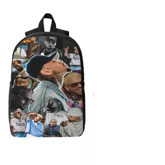 Chris Brown Kids Backpack, Schoolbag Bookbag
