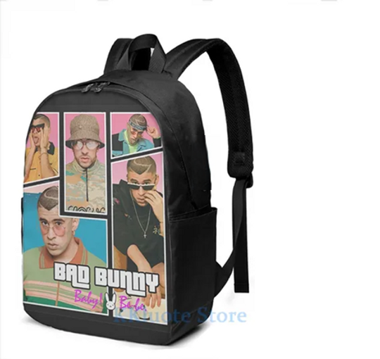 Funny Graphic Print Bad Bunny Backpack