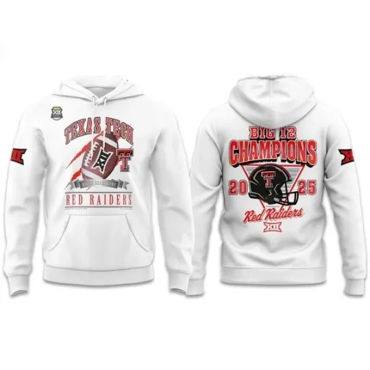 Texas Tech 2025 CHAMPIONS Big12 Football Hoodie