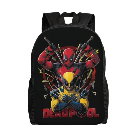 Deadpool Wolverine Backpack, Back to School, Student Gift