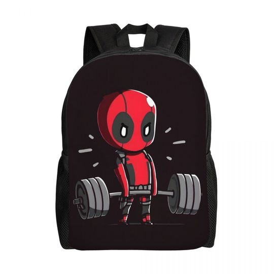 3D Printing Deadpool Backpacks for Boys Girls Comics Book School College Travel Bags Women Men