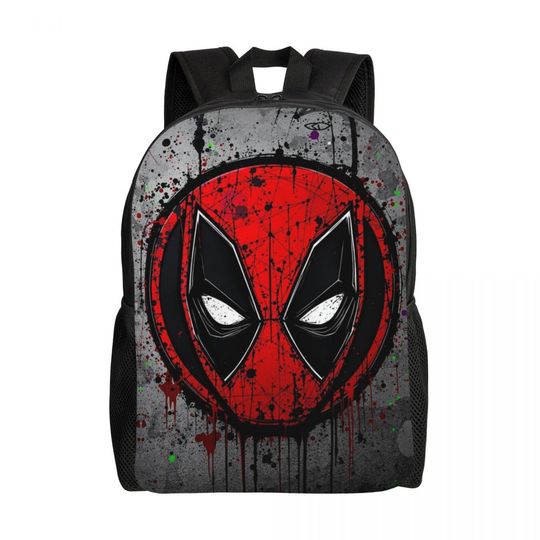 Deadpool Backpack For Men Women, Basic Bookbag for College School Student