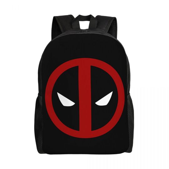 Superhero Backpack for Boys and Girls with Deadpool Design College School Bookbag