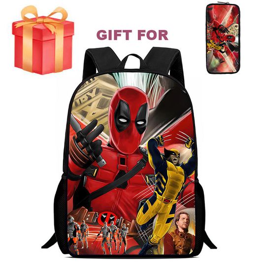 Deadpool & Wolverine School Bags for Boys and Girls