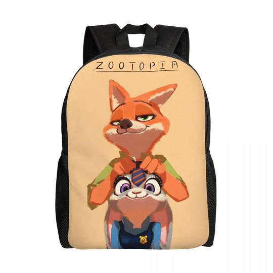Zootopia Nick Fox Backpack Student Casual Bookbag for School College