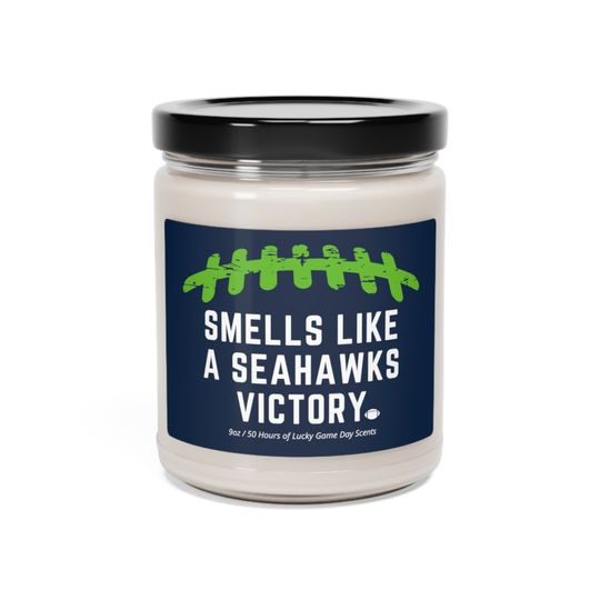 Smells Like a Seahawks Victory Candle | Seattle Football Gift | Seattle Football Candle | Lucky Seahawks Candle | Funny Seahawks Fan Gift
