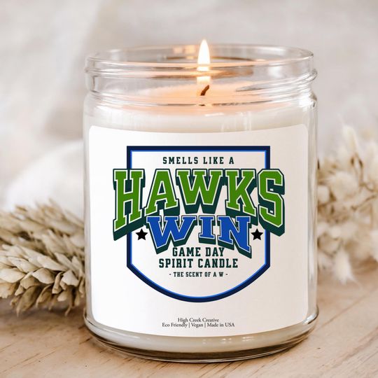 Smells like a Hawks Win Seattle Game Day Candle Seahawks Fan Gameday Football Team Teacher Coaches Gift Victory Candle Lucky Wedding Gift