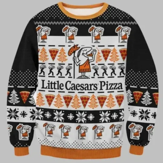 Little Caesars Pizza Ugly Christmas Sweater