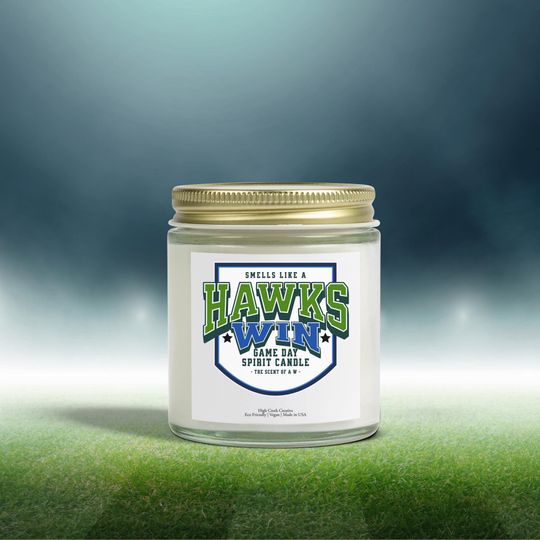 Smells like a Hawks Win Seattle Game Day Candle Seahawks Fan Gameday Football Team Teacher Coaches Gift Victory Candle Lucky Wedding Gift