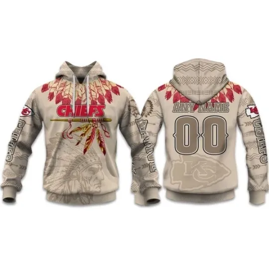 2025 Personalized Chiefs Football Native American Heritage Hoodie