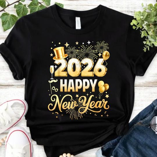 Comfort Colors 2026 Happy New Year Party Shirt, Happy New Year T-shirt