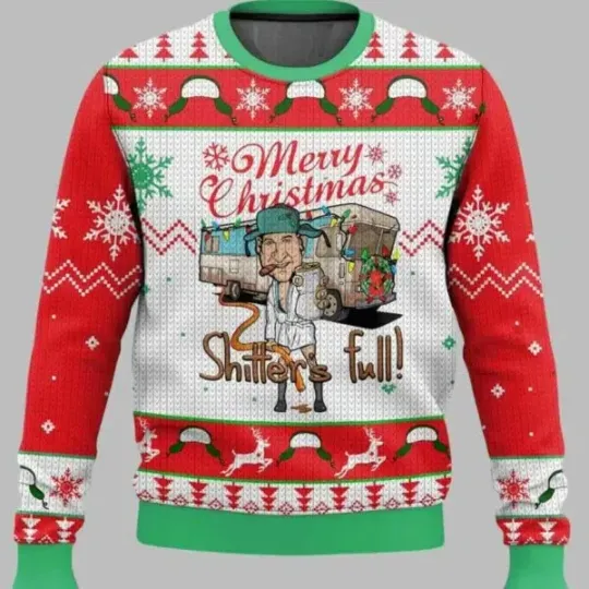 Cousin Eddie Merry Christmas Shitter8217s Full Ugly Christmas Sweater