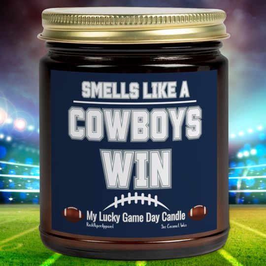 Cowboys Scented Lucky Game Day Candles