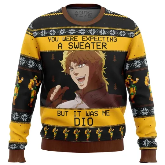 It was Me Dio Jojo's Bizarre Adventure Ugly Christmas Sweater