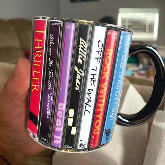 Michael Jackson Music Cassette Retro Collection Accent Mug